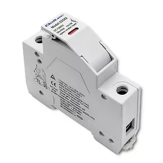 Qoltec Podstawa bezpiecznikowa z diodą + bezpiecznik DC | 1P | 1000V |  30A | 10x38 | solar
