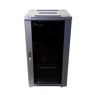 Extralink Szafa rack 27U 600x600 czarna stojąca