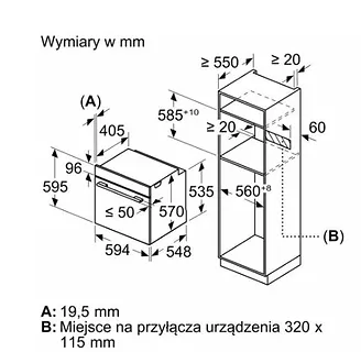 Bosch Piekarnik z funkcją pary HRA3140S0