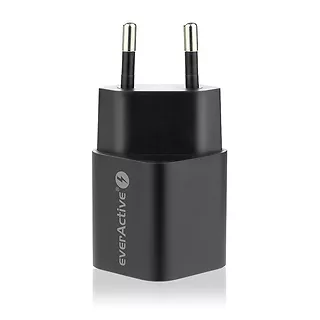 everActive Ładowarka USB/USB-C QC3.0 30W technologia GaN Czarna