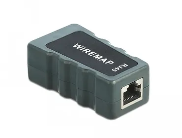 Delock Tester kabli LCD RJ45 PoE/DC