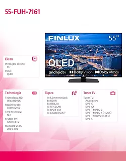 Finlux Telewizor QLED 55 cali 55-FUH-7161