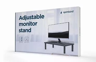 Gembird Stojak na monitor/laptop regulowany  (kształt prostokątny)