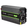 Qoltec Przetwornica napięcia Monolith | 600W | 1200W | 12V na 230V |    Czysty Sinus