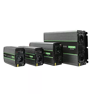 Qoltec Przetwornica napięcia Monolith | 2000W | 4000W | 2000W | 4000W | 12V na 230V | Czysty Sinus