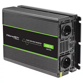 Qoltec Przetwornica napięcia Monolith | 2000W | 4000W | 24V na 230V |   Czysty Sinus