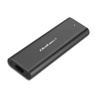 Qoltec Obudowa | kieszeń do dysków M.2 SATA SSD | NGFF | USB typ C