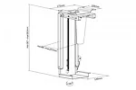 Digitus Uniwersalny uchwyt do montażu PC pod biurkiem z mechanizmem Easy-Locking