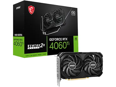 Karta graficzna MSI GeForce RTX 4060 Ti Ventus 2X Black OC 8GB GDDR6