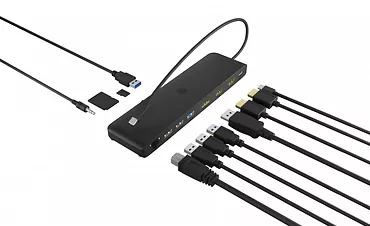 IcyBox Stacja dokująca IB-DK2116-C 12in1,HDMI,DP,LAN,USB