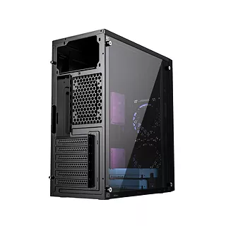 Gembird Obudowa Midi Tower Fornax M100B ATX niebiesie wentylatory Czarna