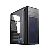 Gembird Obudowa Midi Tower Fornax M100B ATX niebiesie wentylatory Czarna