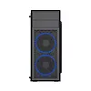 Gembird Obudowa Midi Tower Fornax M100B ATX niebiesie wentylatory Czarna