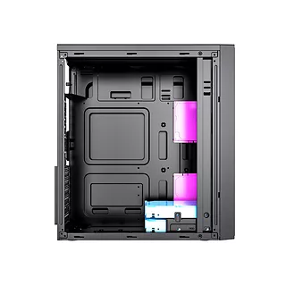 Gembird Obudowa Midi Tower Fornax M100RGB ATX wentylatory RGB Czarna