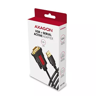 AXAGON ADS-1PSN Adapter USB 2.0 > RS-232 Port szeregowy, 1.5m kabel, chip Prolific