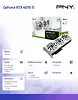 PNY Karta graficzna GeForce RTX 4070 Ti 12GB LED Verto biała