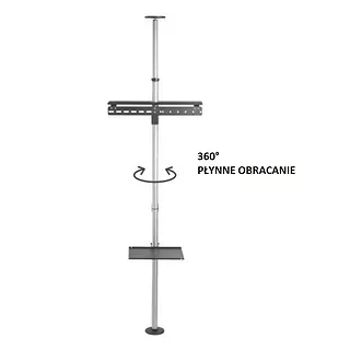 Techly Stojak Podłogowo-sufitowy LCD/LED 37-70 cali 30kg, 2700mm