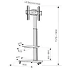 Techly Stojak Mobilny LCD/LED 37-70cali, 40kg PIVOT