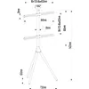 Stojak podłogowy LCD/LED Techly 32-65cali, 35kg, drewno