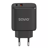 Savio Ładowarka sieciowa 30W Quick Charge, Power Delivery 3.0, LA-06/B