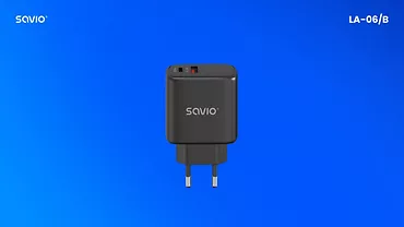 Savio Ładowarka sieciowa 30W Quick Charge, Power Delivery 3.0, LA-06/B