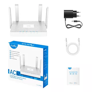 Cudy Router WR1300E Router Mesh Gigabit WiFi AC1200