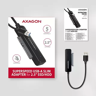 AXAGON ADSA-FP2A Adapter USB-A 5Gbps SATA 6G 2.5" HDD/SSD FASTPort2