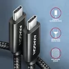 AXAGON BUCM2-CM15AB Kabel USB-C - USB-C, 1.5m 5A charging, ALU, 240W PD, oplot, USB2.0