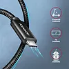 AXAGON BUCM2-CM15AB Kabel USB-C - USB-C, 1.5m 5A charging, ALU, 240W PD, oplot, USB2.0