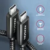 AXAGON BUCM2-CM10AB Kabel USB-C - USB-C, 1.0m 5A charging, ALU, 240W PD, oplot, USB2.0