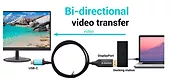 i-tec Adapter USB-C DisplayPort Bi-Directional 8K/30Hz 150cm