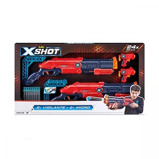 ZURU X-Shot Wyrzutnia Excel Double Vigilante 24 strzałek