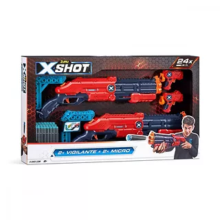 ZURU X-Shot Wyrzutnia Excel Double Vigilante 24 strzałek