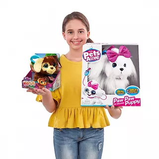 ZURU Pets Alive Pluszak interaktywny Wesoły Chodzący Piesek
