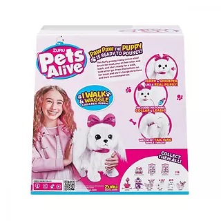 ZURU Pets Alive Pluszak interaktywny Wesoły Chodzący Piesek