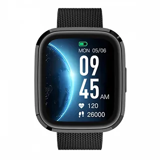 Garett Electronics Smartwatch GRC Style Czarny stalowy