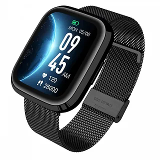 Garett Electronics Smartwatch GRC Style Czarny stalowy