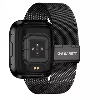 Garett Electronics Smartwatch GRC Style Czarny stalowy