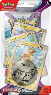 Pokemon TCG Karty Scarlet & Violet - Paldea Evolved - Premium Checklane Pawmot