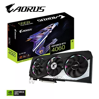 Gigabyte Karta graficzna GeForce RTX 4060 AORUS ELITE 8GB GDDR6 128bit 2DP