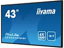 IIYAMA Monitor wielkoformatowy 43 cale LE4341UHS-B1 IPS,4K,18/7,LAN,USB,HDMI
