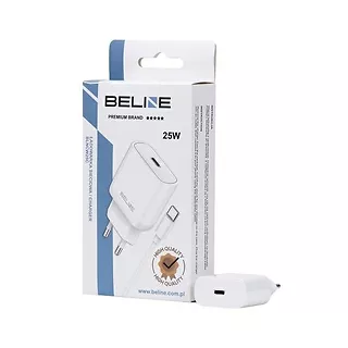 Beline Ładowarka sieciowa 25W GaN USB-C + kabel USB-C, biała