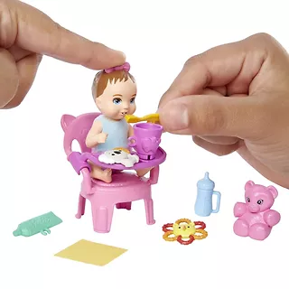Mattel Lalka Barbie Dziecko i akcesoria - mycie zębów
