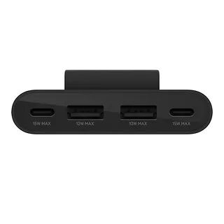 Belkin Ładowarka 4-portowa 2x USB-C 2xA do 30W czarna