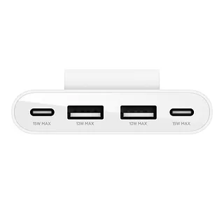 Belkin Ładowarka 4-portowa 2xUSB-C, 2xUSB-A 30W, biała