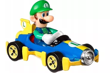 Hot Wheels Pojazd Mario Kart, Luigi