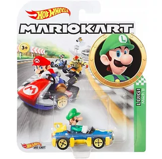 Hot Wheels Pojazd Mario Kart, Luigi