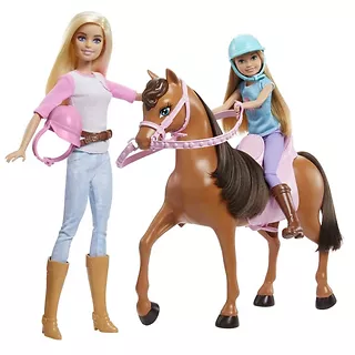 Mattel Lalki Barbie Lekcja jazdy konnej 2 lalki i konik