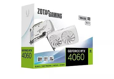 ZOTAC Karta graficzna GeForce RTX 4060 Twin Edge OC 8GB GDDR6 128bit biała
