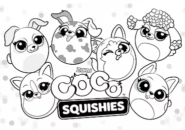 ZURU Coco Surprise Maskotka SQUISHIES seria 1